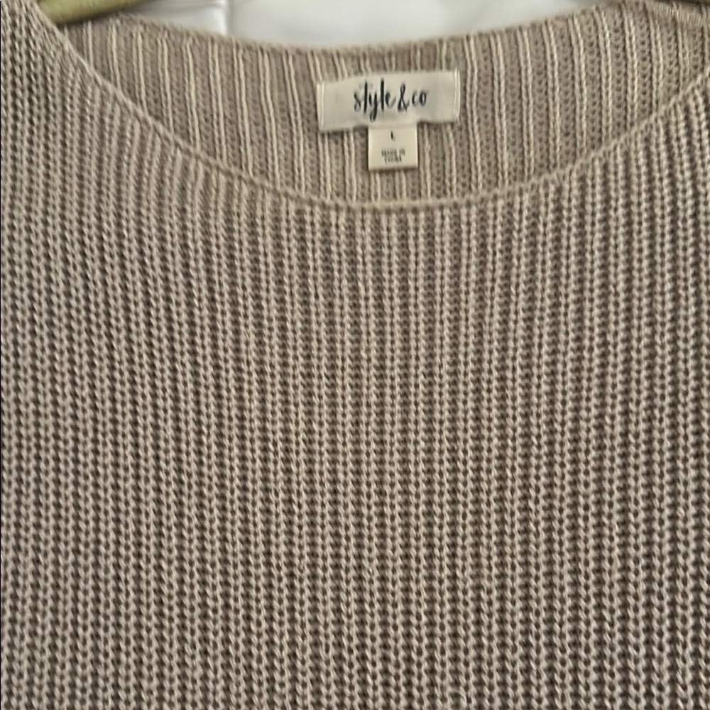 Style & Co. Women's Beige Sweater